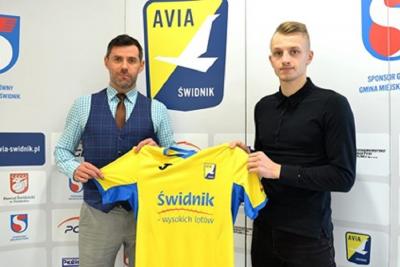 Dawid Niewęgłowski będzie grał w Avii Świdnik. (fot. Avia)