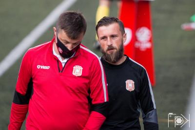 Szymon Grabowski (po prawej) był zadowolony z postawy Apklan Resovii. (fot. Patryk Kowalski)