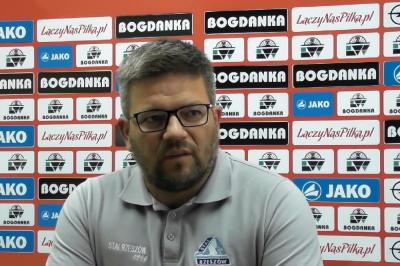 Marcin Wołowiec liczy, że jego zespół wejdzie do baraży. (fot. Górnik Łęczna)