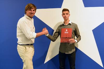 Kamil Bentkowski będzie grał w KS Wiązownica. (fot. Wisła Kraków)