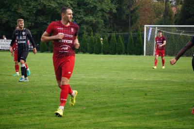 Bartłomiej Buczek (na zdjęciu) zdobył dwie bramki i pogrążył Karpaty Krosno. (fot. Kuba Noworól)
