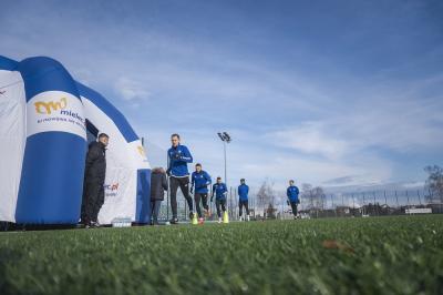 Aleksandar Kolev był na pierwszych zajęciach PGE FKS Stali Mielec. (fot. Stal Mielec)