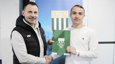 Grzegorz Płatek został nowym zawodnikiem Olimpii Grudziądz (fot. Olimpia Grudziądz)