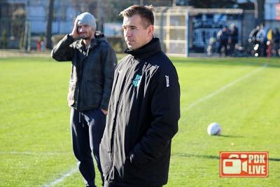 Dariusz Kantor był zadowolony z gry swoich piłkarzy (fot. Radosław Kuśmierz)