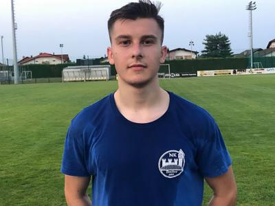 Kacper Kopczak z Sanoka przebywa na testach w NK Brezice, klubie z 2 ligi słoweńskiej (fot. archiwum prywatne)