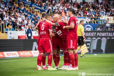 Piast Gliwice pewnie pokonał PGE FKS Stal Mielec 2-0. (fot. Robert Skalski)