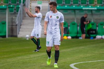 Kacper Śpiewak w debiucie w reprezentacji Polski U-21 zdobył dwie bramki. (fot. Radek Kuśmierz)