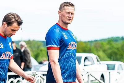 Marcin Maculski nie będzie dłużej prowadził Brzozovii Brzozów. (fot. Pasja na Okrągło)