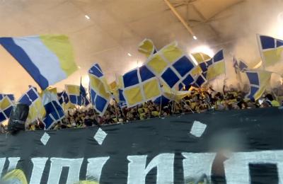 Kibice na meczu Motor Lublin - Legia Warszawa [WIDEO]