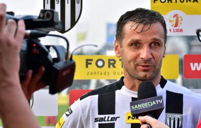 Grzegorz Baran jeszcze niedawno był piłkarzzem Sandecji Nowy Sącz. Wraca do JKS-u Jarosław (fot. sandecja.pl)