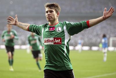 Jakub Kosecki (na zdjęciu jeszcze w barwach Legii Warszawa) trenuje z Motorem Lublin / fot. legia.net