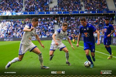 Lech Poznań pokonał PGE FKS Stal Mielec 3-1. (fot. Adam Jastrzębowski/Lech Poznań)