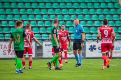 Rafał Szydełko wyrósł na głównego bohatera meczu Stal Stalowa Wola z KS-em Wiązownica! (fot. Radek Kuśmierz)