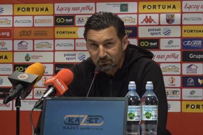 Dariusz Dudek, trener Zagłębia: Czerwona kartka skończyła ten mecz