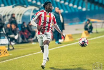 Kelechukwu Ibe-Tori nie krył rozczarowania po meczu ze Zniczem (fot. P. Golonka/ Resovia)