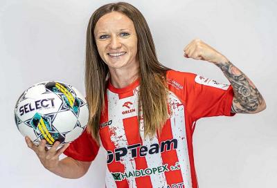 Na zdjęciu Klaudia Gajdur, zawodnikcza Resovii (fot. Resovia - sekcja kobiet)