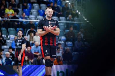 Na zdjęciu Adrian Staszewski, przyjmujący Asseco Resovii (fot. Asseco Resovia)
