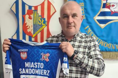 Tomasz Dymanowski poprowadzi Wisłę Sandomierz (fot. Wisła Sandomierz/facebook)