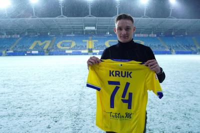 Kamil Kruk nowym piłkarzem Motoru Lublin (fot. Motor Lublin)