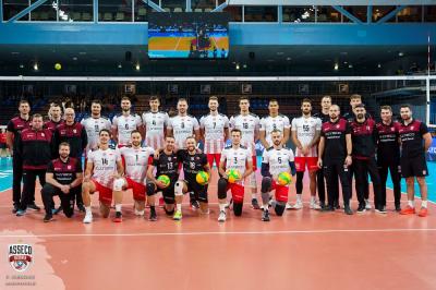 Na fazie grupowej skończyła się przygoda Asseco Resovii w Lidze Mistrzów. Fot Piotr Gibowicz. 