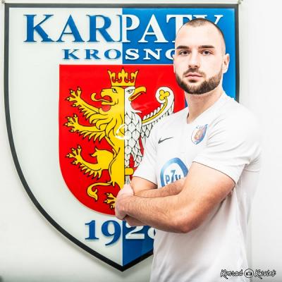 Kamil Duda wzmocnił defensywę Karpat Krosno. Fot. Konrad Kwolek