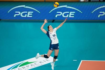 Na zdjęciu Gabriela Orvosova (fot. PGE Rysice Rzeszów)