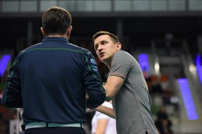 Trener lubinian docenił swój zespół za walkę. Fot. ks.cuprum.pl
