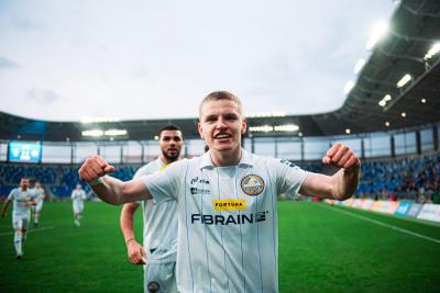 Karol Łysiak otworzył wynik spotkania w meczu z Wisłą Płock (fot. Stal Rzeszów)