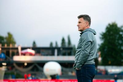Na zdjęciu Marek Zub, trener Stali Rzeszów (fot. Robert Skalski/ Stal Rzeszów)