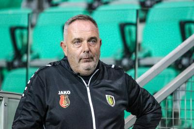 Na zdjęciu trener Stali Stalowa Wola, Ireneusz Pietrzykowski (fot. Radek Kuśmierz/ archiwum)