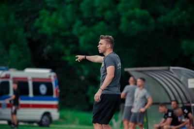 Artur Renkowski zostaje na kolejny sezon w Podlasiu Biała Podlaska. (fot. Podlasie)