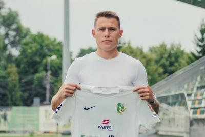 Dominik Maluga nowym piłkarzem Podlasia Biała Podlaska (fot. Podlasie Biała Podlaska)