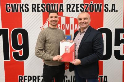 Maciej Kowalski-Haberek nowym piłkarzem Resovii (fot. Resovia)