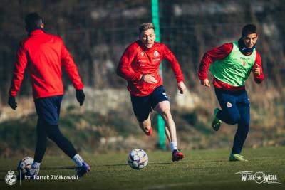 Wisła Kraków rozegrała ostatni sparing przed wznowieniem rozgrywek Betclic 1. Ligi (fot. Bartek Ziółkowski / Wisła Kraków) 