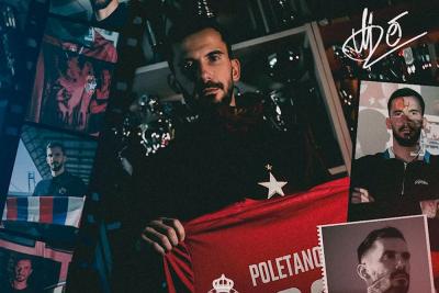 Marko Poletanović został nowym piłkarzem Wisły Kraków (fot. Wisła Kraków)
