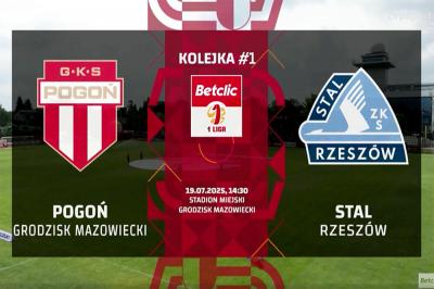 WIDEO: Pogoń Grodzisk Mazowiecki - Stal Rzeszów 2-1 [SKRÓT MECZU]