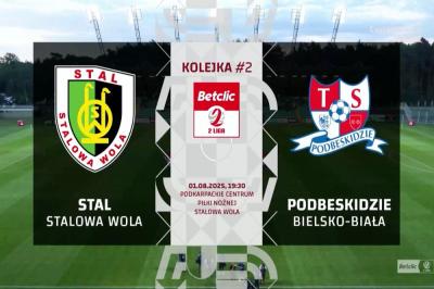 WIDEO: Stal Stalowa Wola - Podbeskidzie Bielsko-Biała 5-2 [SKRÓT MECZU]