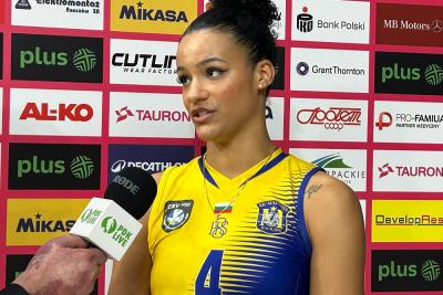 Vanessa Agbortabi była czołową zawodniczką Martizy Plovdiv w meczu z Developresem Rzeszów. (fot. własne)