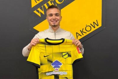 Nikola Knežević został nowym piłkarzem Wieczystej Kraków (fot. Wieczysta Kraków)