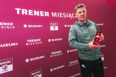 Marek Zub, szkoleniowiec Stali Rzeszów, został wybrany najlepszym trenerem listopada i grudnia Betclic 1. Ligi (fot. stalrzeszow.pl)