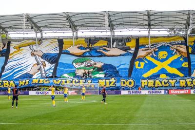Kibice na meczu Arka Gdynia - Bruk-Bet Termalica Nieciecza [ZDJĘCIA]