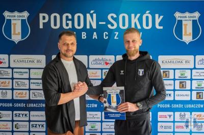 Kacper Grzesik będzie prowadził Pogoń-Sokół Lubaczów w sezonie 2026/27! (fot. Pogoń-Sokół Lubaczów)