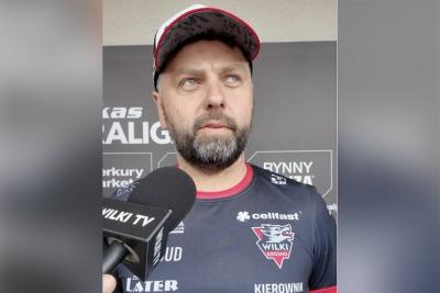 Na zdjęciu Michał Finfa, menedżer klubu z Krosna (fot. Cellfast Wilki Krosno)