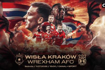Transmisja meczu Wisła Kraków - Wrexham AFC, 11.07.2026