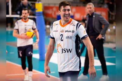 Łukasz Kaczmarek (tu jeszcze barwach JSW Jastrzębskiego Węgla) będzie bronił barw Asseco Resovii Rzeszów. Fot. Monika Pliś.