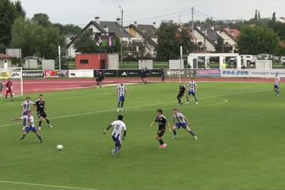 Skrót meczu Polonia Lidzbark Warmiński - Olimpia Zambrów 2-3 (fot. YouTube / Polonia Lidzbark)