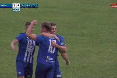 Skrót meczu Sokół Sieniawa - Pogoń-Sokół II Lubaczów 4-4 (fot. YouTube / Kanał Sportowy Pod24)