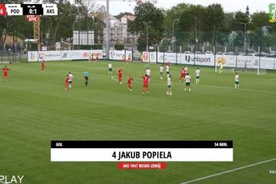 Skrót meczu Podlasie Biała Podlaska - AKS Busko-Zdrój 2-1 (fot. YouTube / MKS Podlasie Biała Podlaska)