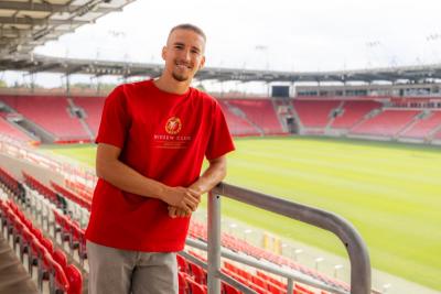 Stipe Biuk dołączył do Widzewa Łódź (fot. widzew.com)