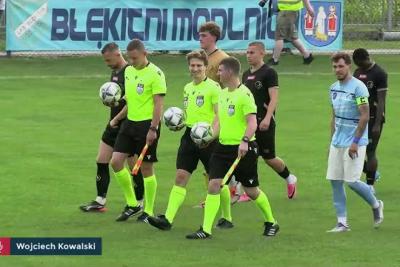 Skrót meczu Błękitni Modlnica - Unia Tarnów 1-3 (fot. YouTube / TEXOM MAŁOPOLSKA 4. LIGA)